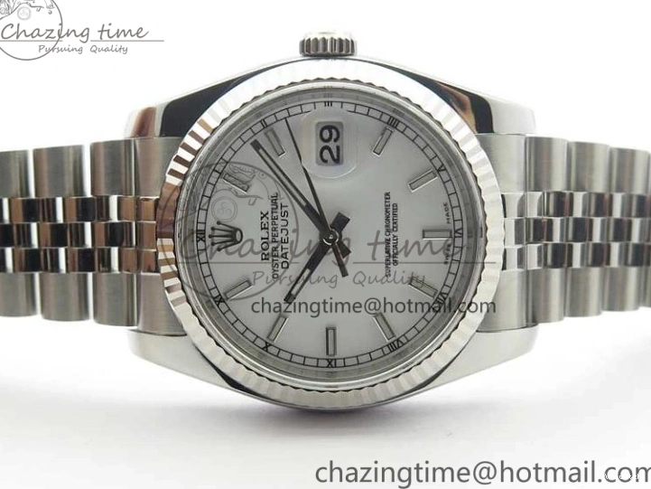 Steel DateJust ARF SH3135 SS White 36 on V3 Best 904L Bracelet Edition 116234 Jubilee Dial 1:1 0122